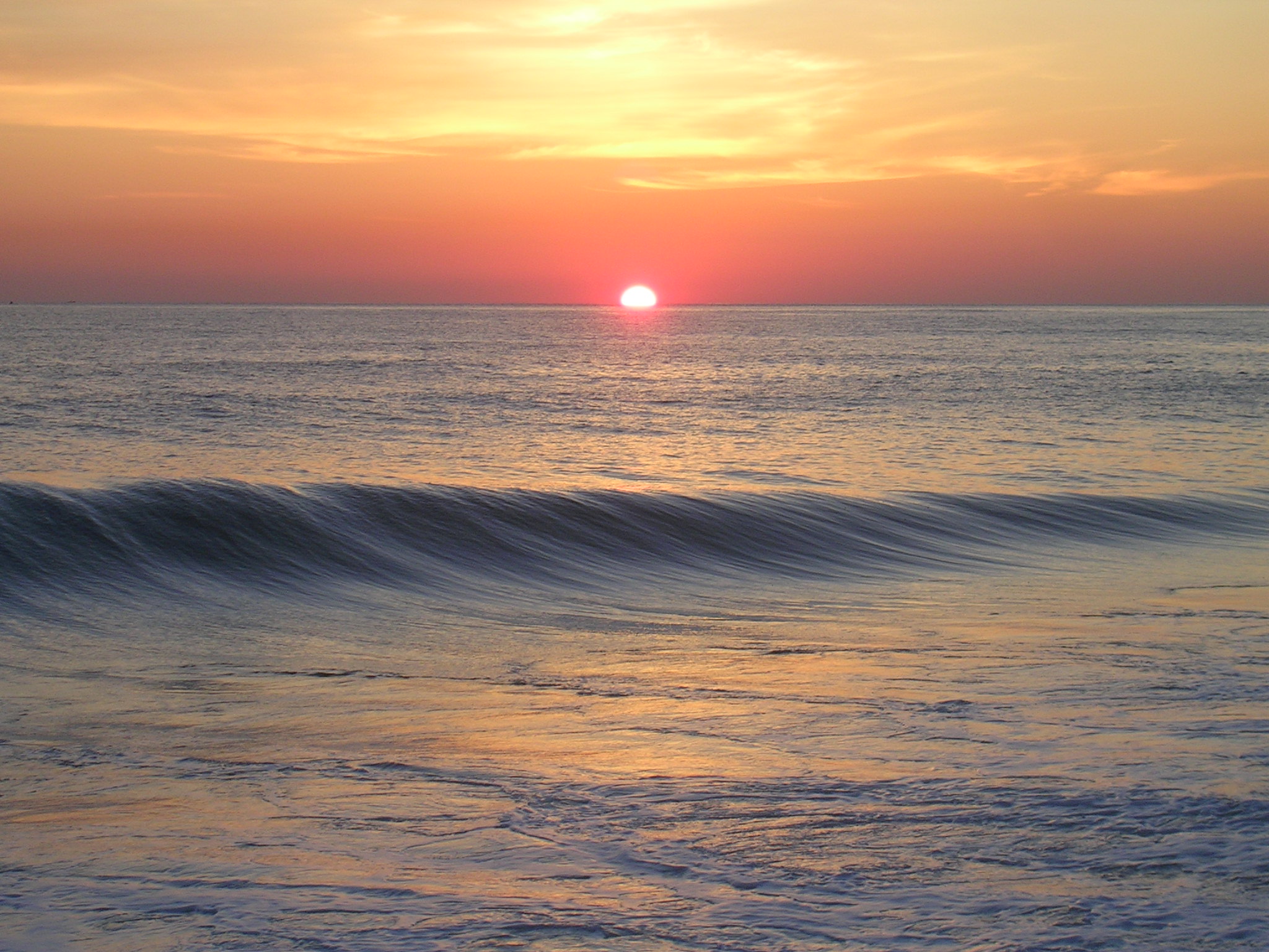 Sunrise over the ocean